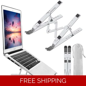 Foldable Laptop Stand – Adjustable Metal Laptop Holder