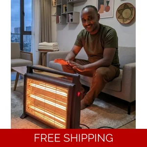 1800W Electric Room Heater | 3 Tube Adjustable Home Heater