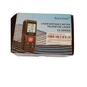 Aicevoos 50M Digital Laser Distance Meter Rangefinder Tape Measure Used Boxed