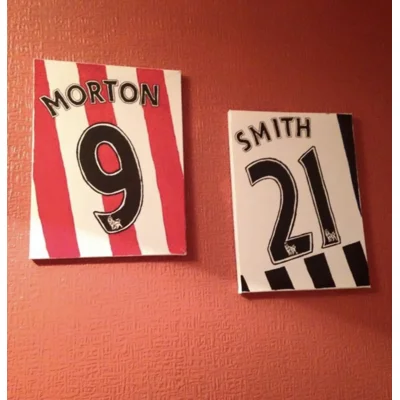 Customised Football Shirt Canvas