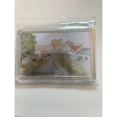 Bamburgh Castle Small Fridge Magnet