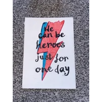 We Can Be Heroes Canvas Board