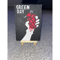 Green Day A5 Canvas Board