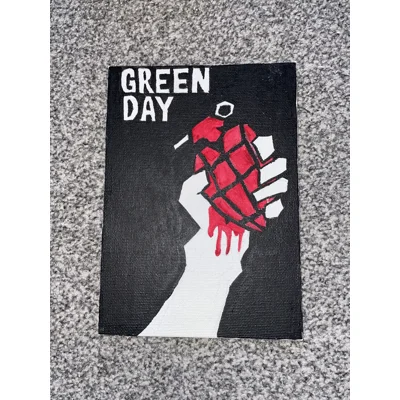 Green Day A5 Canvas Board
