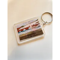 Seagull on Bridge Keyring