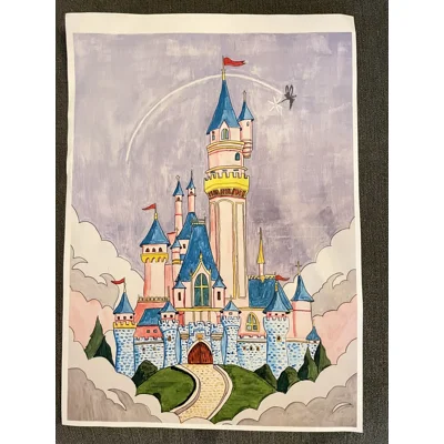 Disney Castle A4 Art Print