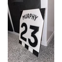 Customised 8x10” Football Shirt Canvas