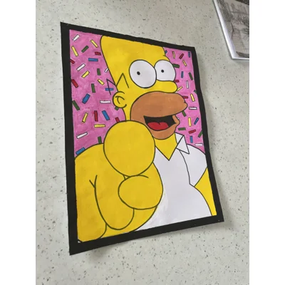 Homer Simpson A4 Artwork
