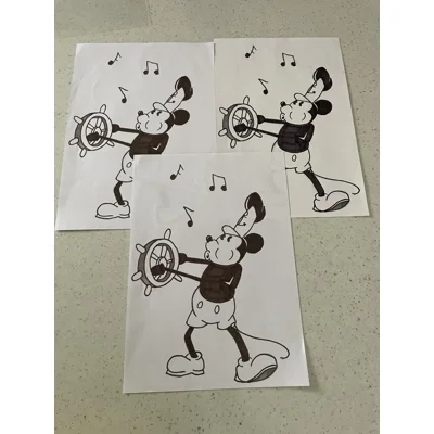 A4 Print - Steamboat Willie