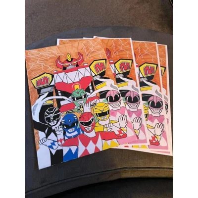 A4 Print - Power Rangers