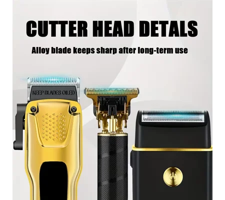 3pcs Professional Electric Hair Trimmer for Men