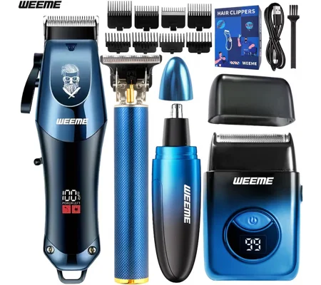 WEEME 4pcs Men'S Electric Hairdresser Set