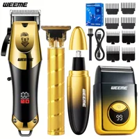 WEEME 4pcs Men'S Electric Hairdresser Set