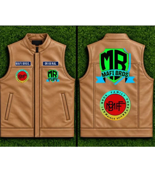 MAFI BROS. 1st Designed Leather Vest Jackets