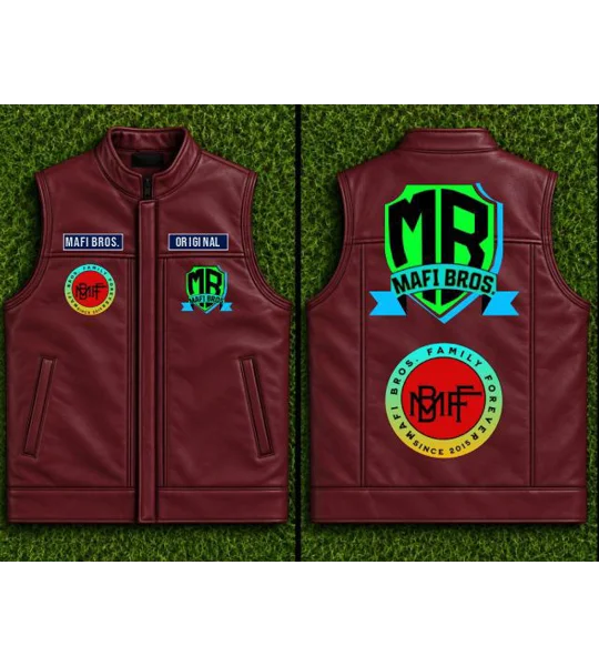 MAFI BROS. 1st Designed Leather Vest Jackets