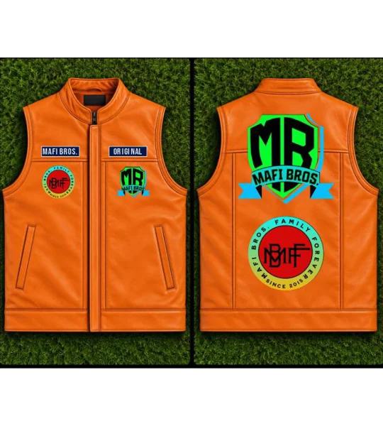 MAFI BROS. 1st Designed Leather Vest Jackets