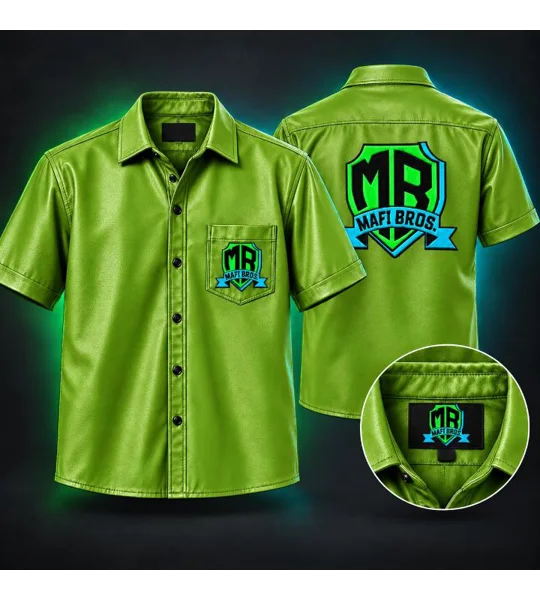 MAFI BROS. Designed Short Sleeved Jacket Shirts