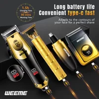 WEEME 4pcs Men'S Electric Hairdresser Set