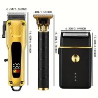 3pcs Professional Electric Hair Trimmer for Men