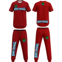 MAFI BROS. Designed Short Sleeved Sweatsuits