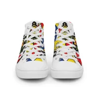 Men’s high top canvas shoes