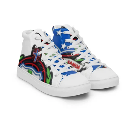 Men’s high top canvas shoes