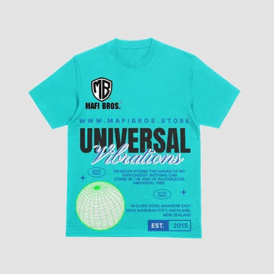 MAFI BROS. Universal Vibrations Designed Tshirts