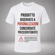 T-Shirt Personalizzata – Grafica su richiesta