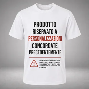 T-Shirt Personalizzata – Grafica su richiesta