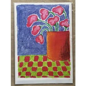 Oil Pastel Flowers