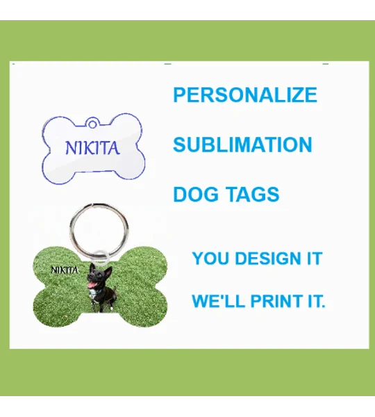 Customisable Sublimation Dog Tags