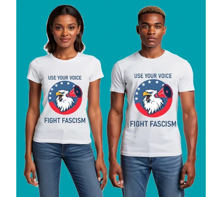 Use Your Voice Fight Fascism Tee
