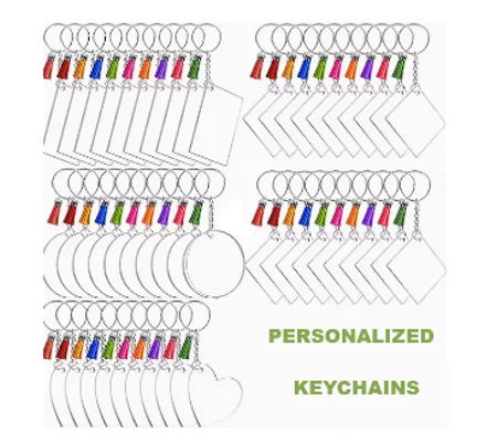 Cusomisable Sublimation Keychains