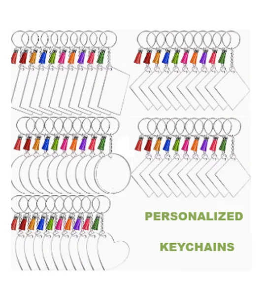 Cusomisable Sublimation Keychains