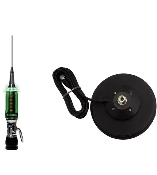 CB MOBILE ANTENNA SIRIO PERFORMER 5000 PL WITH LED + SIRIO MAG MOUNT 145PL COAX