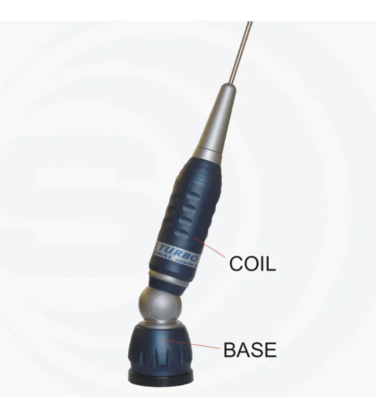 Sirio 2000 Blue Line Mobile CB & 10m Antenna with Cable