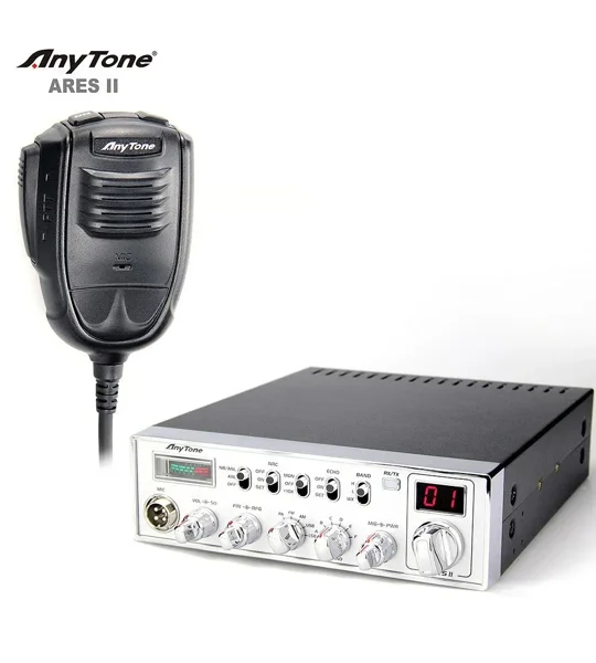 AnyTone ARES II AM/FM/SSB 10M Mobile Transceiver