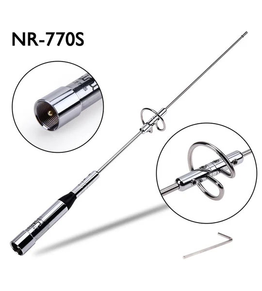 Falkos NR-770S VHF/UHF Dual-Band Mobile Antenna
