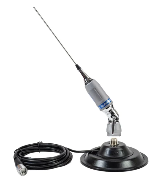 Sirio Performer 5000 PL Mobile CB & 10m Antenna with Magnetic Base and PL-259 Coax