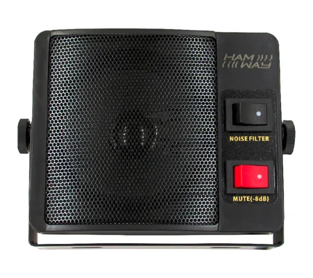 External Extension Speaker for CB Radio, 8 Ohm 5W with Noise Filter and 8dB Attenuator