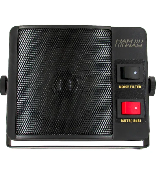 External Extension Speaker for CB Radio, 8 Ohm 5W with Noise Filter and 8dB Attenuator