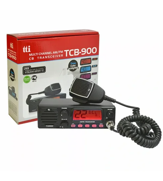 TTI TCB-900 Mobile CB Radio with Front Speaker (AM/FM, 12/24V)