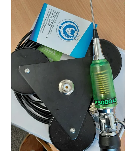 Sirio Performer 5000 LED CB & 10m Mobile Antenna with Trimag-SB Compact Triple Magnetic Mount