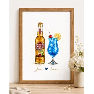 Couples Drinks Print