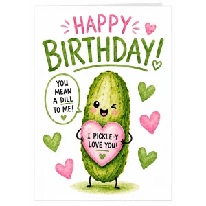 Pickley Birthday Card