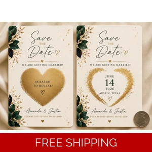 Save The Date Scratch Cards