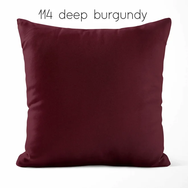 Additional Image for Burgundy Red Cotton Pillow Covers | Euro Shams & Custom Sizes