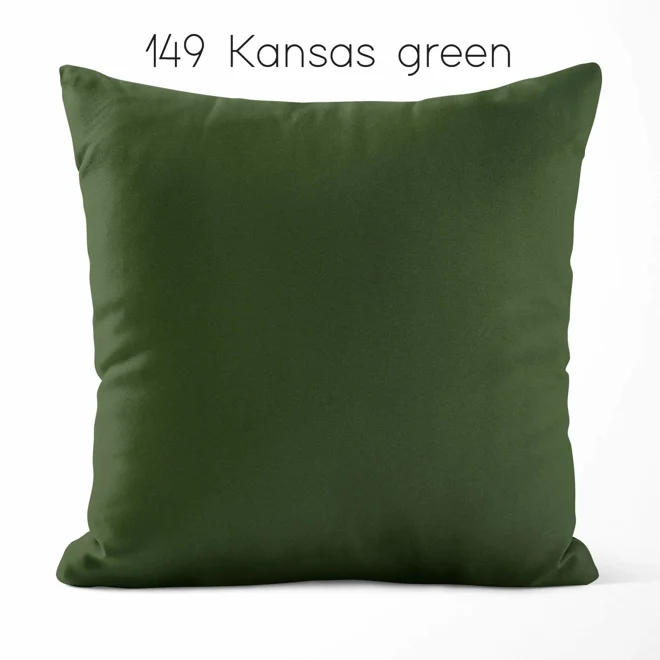 Additional Image for Dark Green Cotton Pillow Covers | Euro Shams & Custom Sizes
