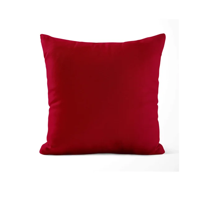 Additional Image for Red Cotton Pillow Covers | Euro Shams & Custom Sizes