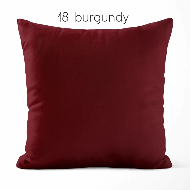 Additional Image for Burgundy Red Cotton Pillow Covers | Euro Shams & Custom Sizes
